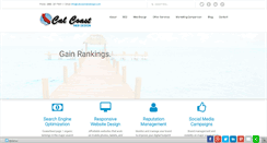 Desktop Screenshot of calcoastwebdesign.com