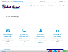 Tablet Screenshot of calcoastwebdesign.com